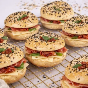 Caja de sandwiches Bagel x 12 und.